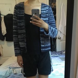 Tweed blue and white jacket